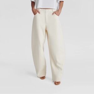 KBB by KAHLANA Women's Mid-Rise 'The Barrel Leg Jean'